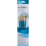 Princeton Synthetic Gold Taklon Real Value Brush SET-5/PKG New. Price: $12.08.