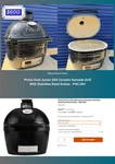 Primo Oval Lg 300 Ceramic Kamado Grill Charcoal Open. Price: $600.00.