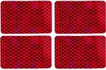 Amber/red 2X3 Rectangle High Visibility Reflective Stick-on Prism 4 Pack New. Price: $19.85.