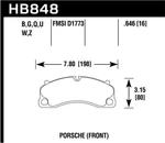 Hawk Performance HB848U 646 Dtc 70 Disc Brake Pad Fits 14 19 911 Cayman New. Price: $400.03.