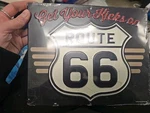 Get Your Kicks On Route 66 Gas Oil Parts Road Trip Highway Auto Diner Wall Decor New. Price: $19.00.