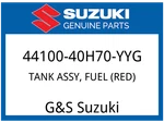 Suzuki Oem Part 44100-40H70-YYG Tank Assy, Fuel (red) New. Price: $1311.53.