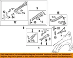 Subaru Oem 12-21 Crosstrek Structural Components Rails-front Plate 51635FJ0109P New. Price: $15.83.