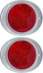 All Star Truck Parts Amber/red 3 Round Reflector With Aluminum Base 2X New. Price: $30.44.