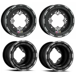 Dwt Beadlock 10X5 4+1 Front & 9X8 Rear Rims Wheels Black Honda Trx 450R 450ER New. Price: $599.95.