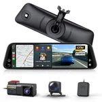 Auto-vox 9.36" Rear View Mirror Camera With Carplay, Dual 2K, Night Vision New. Price: $292.15.