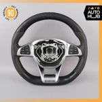 15-18 Mercedes W205 C43 GLC63 Amg Steering Wheel Flat Bottom Suede Oem Used. Price: $333.23.