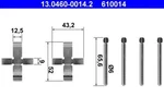Ate Disc Brake Pads Accessory Kit For Vw Alfa Romeo 1600 34211113685 New. Price: $9.40.