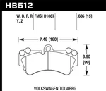Hawk Performance HB512Z.605 Ceramic Disc Brake Pad New. Price: $238.49.