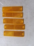 Lot Of 5 Grote 40133 Amber Mini Stick-on / Screw-mount Rectangular Reflectors New. Price: $10.00.
