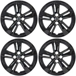 Fits 2018-2024 Nissan Kicks Style # 552-16BLK + Logo 16" Black Hubcaps SET/4 New. Price: $130.00.