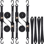 Ayaport Cam Buckle Tie Down Straps Feet 1"X6&APOS; Black, New. Price: $34.68.