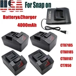 CTB8185 For Snap On 4AH 18V Battery CTB8187 CTB7185 CT7850 CT8850 CTC720 Charger New. Price: $152.92.