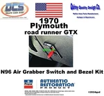 1970 Plymouth Road Runner Gtx Air Grabber Vacuum Switch & Bezel 2947776 2947777 Remanufactured. Price: $139.99.