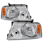 Ford F-150 2004-2008 Spyder Driver & Passenger Side Chrome Euro Headlights New. Price: $83.74.