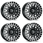 Set 16" Vision 349 Savage Gloss Black Machined Lip 16X7 Wheels 5X4.5 (5X114.3) New. Price: $757.92.