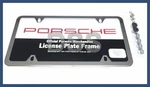 (X2) Genuine Porsche Polished Stainless Steel Slimline License Plate Frame Oem New. Price: $119.99.