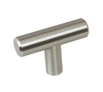 10 Pack Gliderite 2-3/8" Thick Solid Stainless Steel Finish T-bar Cabinet Knobs New. Price: $12.59.
