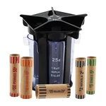 Coin Counter Sorter Tube, With Wrappers, 5-IN-1 Change ... New. Price: $18.42.