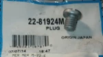 Mercury Quicksilver 22-81924M Plug New. Price: $5.95.