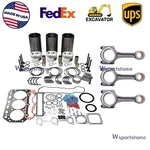 3TNV88 Rebuild KIT+3PCS Rod For Yanmar Engine John Deere F1565 2720 3320 3032E New. Price: $502.55.