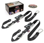 Powertye 1.5IN X 6.5FT Heavy Duty Ratchet Tie-down Straps With Soft-tye And New. Price: $51.29.
