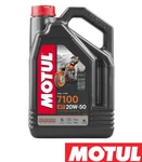 Motul 104104 7100 4T 20W-50 Synthetic Oil For 4-STROKE Motorcycle 4L New. Price: $67.95.