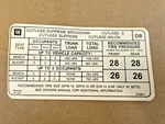 1973 Jim Osborn Reproductions Olds Cutlass Salon Supreme Tire Pressure Decal New. Price: $19.99.