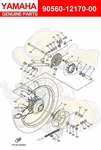 Yamaha Spacer (1U1) 90560-12170-00 Oem New. Price: $19.00.