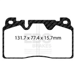 Ebc Brakes DP22168 Disc Pad Set Front Greenstuff 2000/6000 Street Sport Fm New. Price: $153.40.