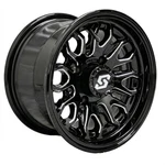 Sedona Onyx 12X7 Atv/utv Wheel Black/machined (4/110) +10MM A-S26M-27011+10 New. Price: $167.86.