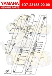 Yamaha O-ring 1D7-23188-00-00 Oem New. Price: $19.00.