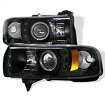 Spyder Projector Headlights Led Halo For Dodge Ram 1500 - Black New. Price: $189.15.