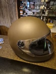 Biltwell Gringo Motorycle Helmet Flat Chocolate Brown Medium Full Face Shield Pre-owned. Price: $110.00.