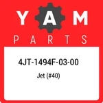 4JT-1494F-03-00 Yamaha Jet (#40) 4JT1494F0300, New Genuine Oem Part. Price: $21.71.