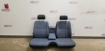 1987 Toyota Pickup Extended Cab Complete Front Bench Seat Assembly Blue Cloth Used. Price: $950.00.