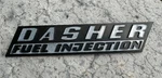 Emblem, Dasher Fuel Injection Hatch/trunk Volkswagen Vw 171 853 687 321 Ac Used. Price: $13.99.