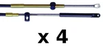 4 Pack 22 Ft Xtreme Control Cables Fits Mercury, Mariner, Mercruiser And Force New. Price: $368.95.