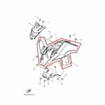 New Oem Yamaha Raptor 125 Front Fender White. Price: $279.95.