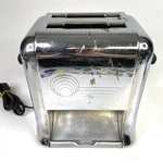 Vtg Delta Pop Down Automatic Toaster Chrome Aluminum Art Deco Made Winnipeg Used. Price: $79.95.