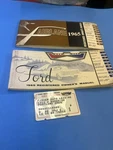 1965 Ford Fairlane Owners Manual + Tag W/additional Used. Price: $39.00.