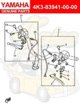 Yamaha Lever, Starter 4K3-83941-00-00 Oem New. Price: $19.10.
