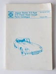 Jaguar Series 3 E-type 2+2 Fixed Head Coupe Parts Catalogue 1974 Used. Price: $70.00.