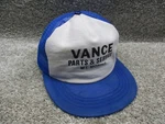 Vintage Vance Auto Parts Service Mt Morris Trucker Hat Mesh Blue White 80S Pre-owned. Price: $12.15.
