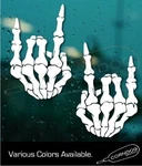 (pair) Skeleton Fingers Sticker Vinyl Decal Skull Devil Rocker Metal New. Price: $11.24.
