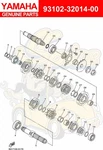Yamaha Oil Seal 93102-32014-00 Oem New. Price: $23.50.