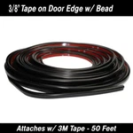 Cowles 39-651 Black Tape On Door Edge W/ Bead 3/8" X 50' Kit New. Price: $44.25.