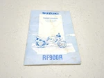 94-99 Suzuki RF900R Owner's Manual 99011-31E50-03A Trsh Dw Used. Price: $24.99.