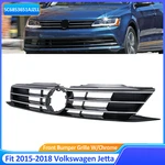 Fit 2015-2018 Volkswagen Vw Jetta Front Upper Chrome Grille 5C6853651AJZLL New. Price: $41.27.