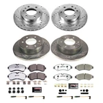 Powerstop Z36 Carbon-fiber Ceramic Brake Pad With Drilled And Slotted Rotor Kit New. Price: $551.45.